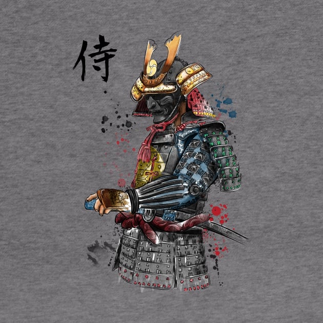 Samurai Watercolor by DrMonekers